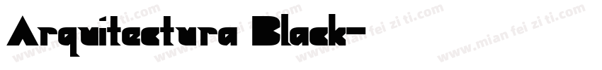 Arquitectura Black字体转换